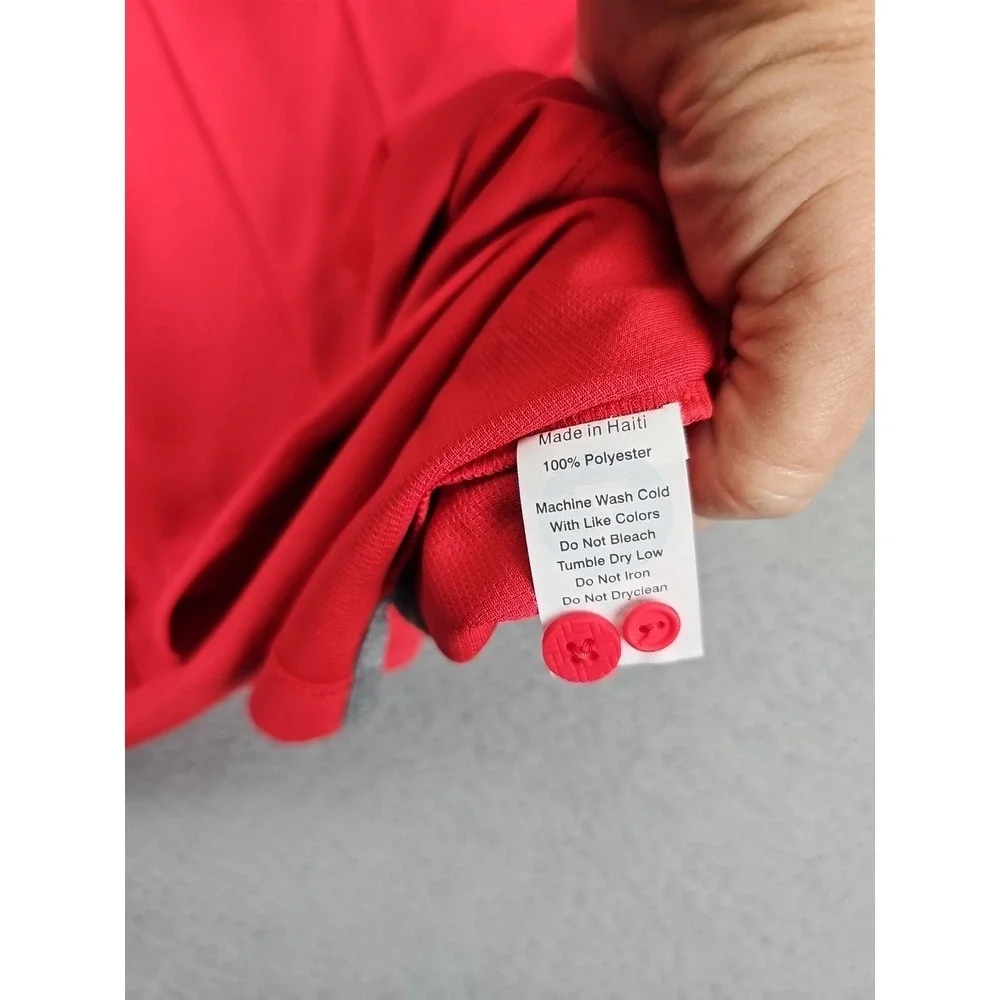 NEW Twillory Polo Shirt Men's XL Red Polyester Athleisure Short Sleeve NWT